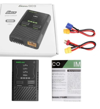 GEA60WE2 Gens Ace iMars mini G-Tech USB-C 2-4S 60W RC-Akkuladegerät